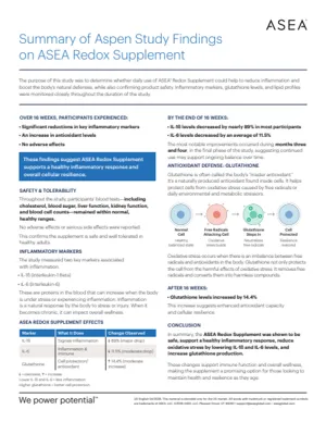 First page of Aspen study summary