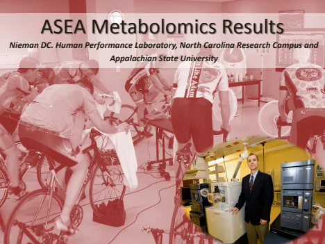 First page of Cycling and metabolomics — research presentation